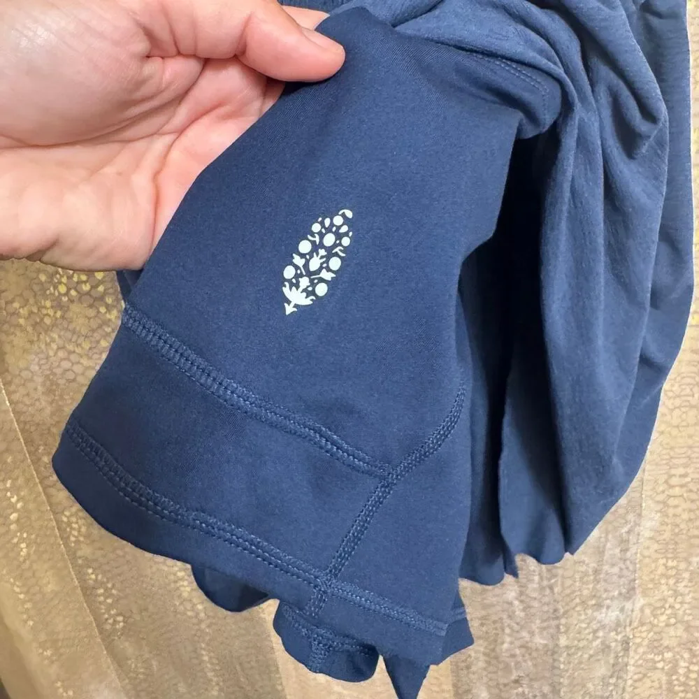 Free People Movement Smockin Hot Navy Blue Dress Shorts Small NWOT